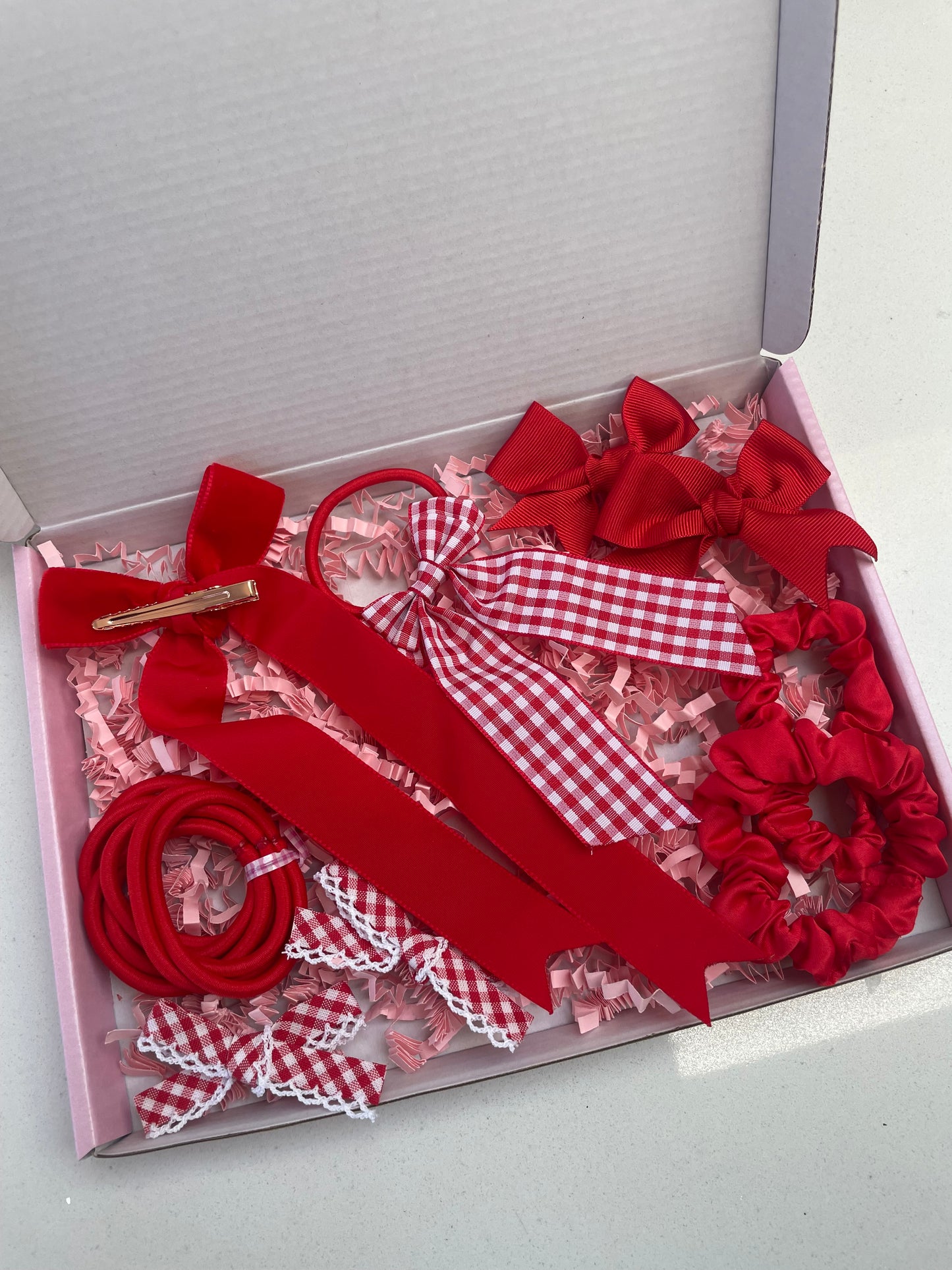 Red School Hair Bows