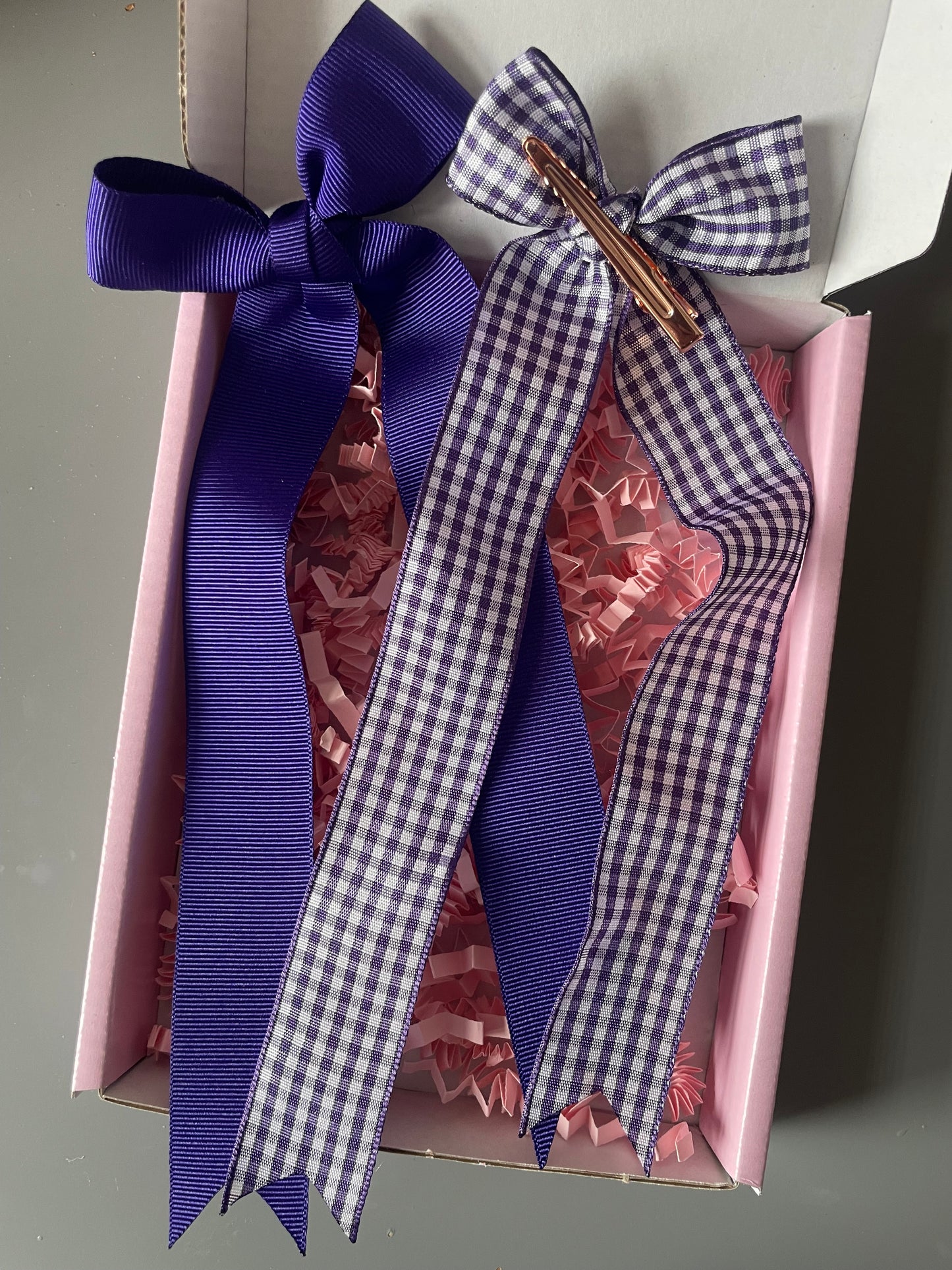 Purple Longtail Bows