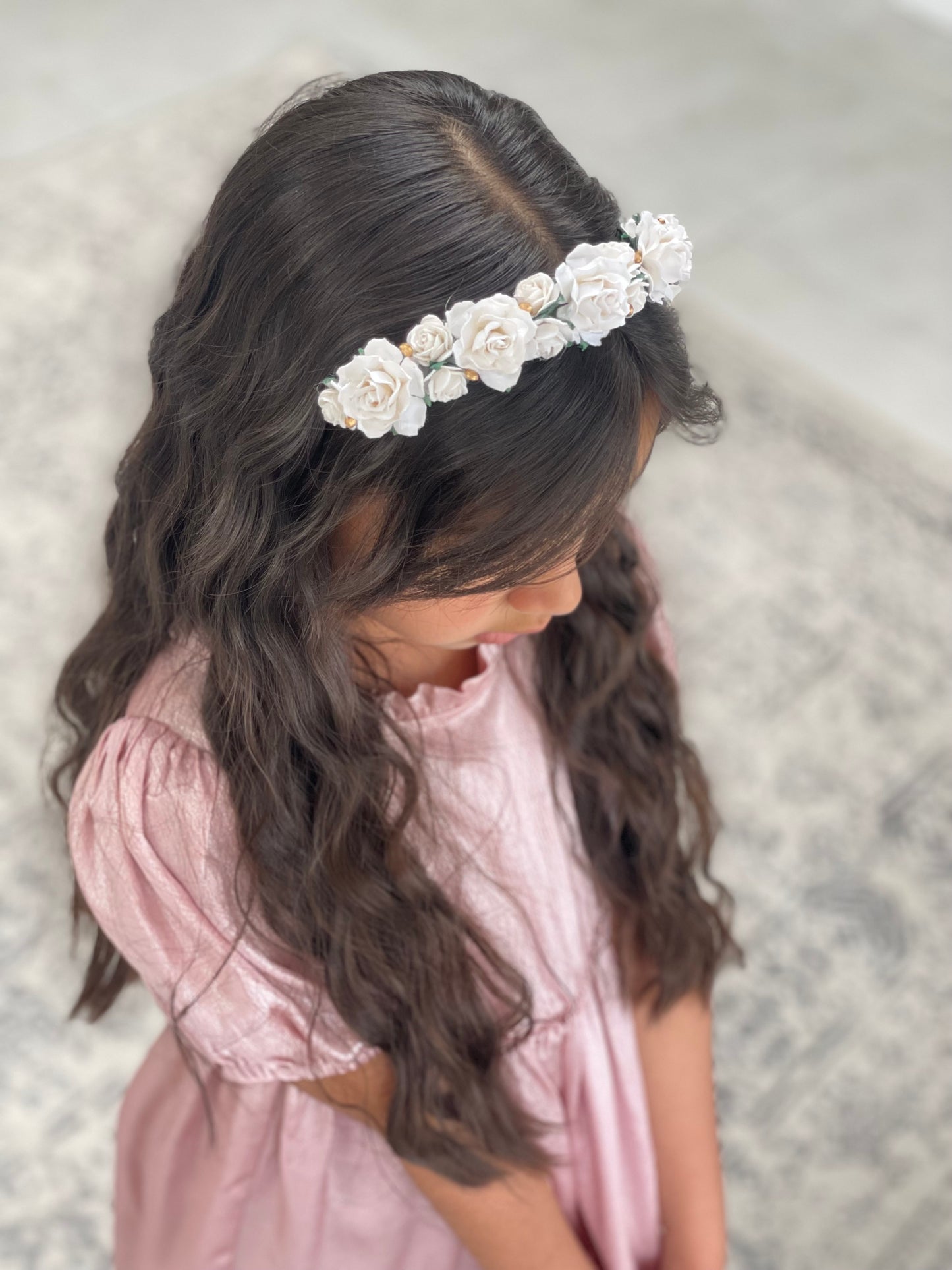 White Flower Headband