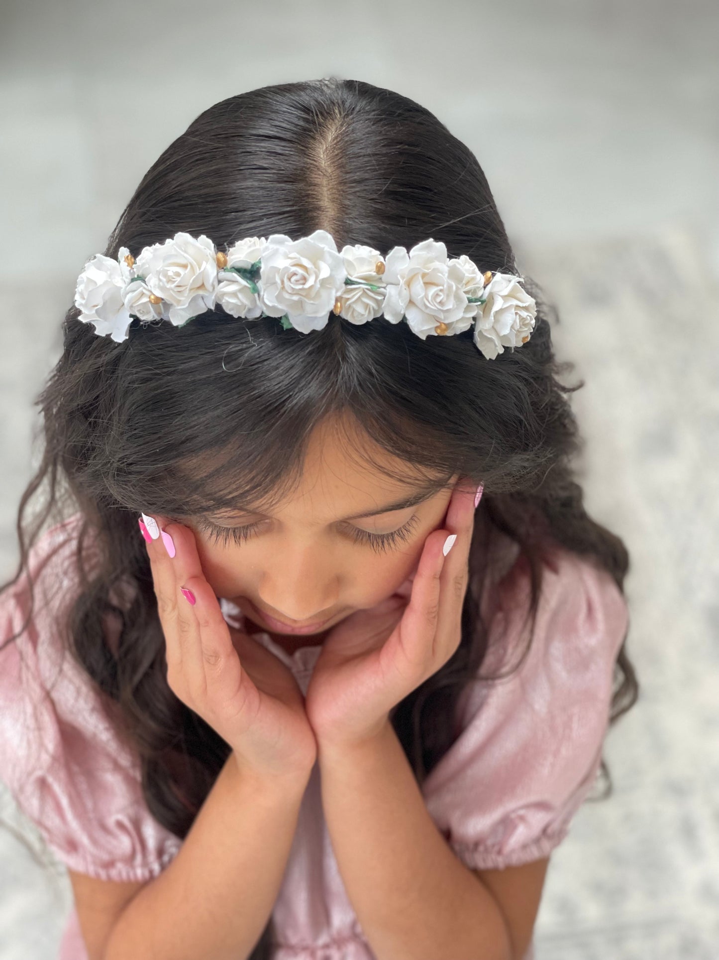 White Flower Headband
