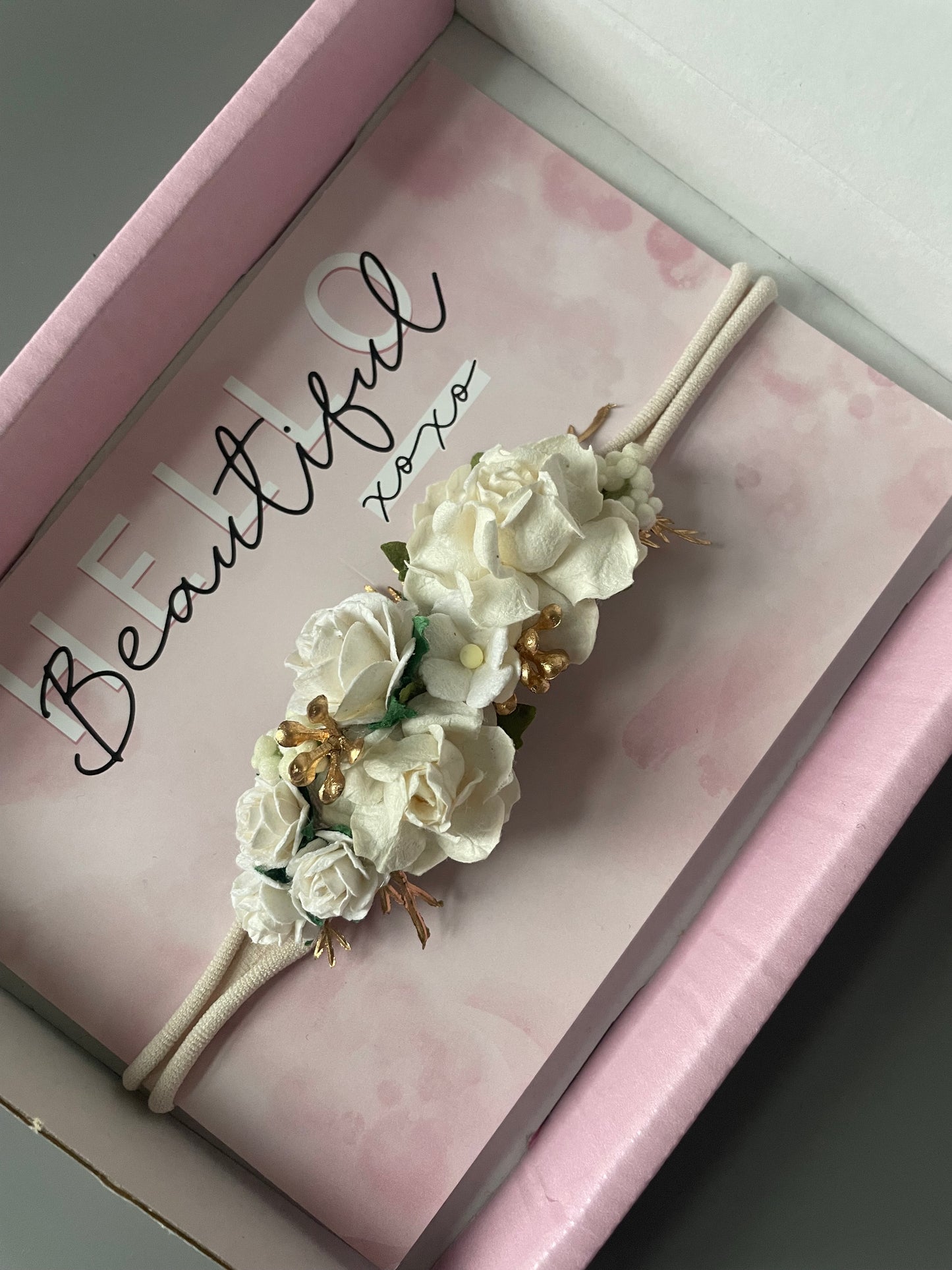 White Flower Headband