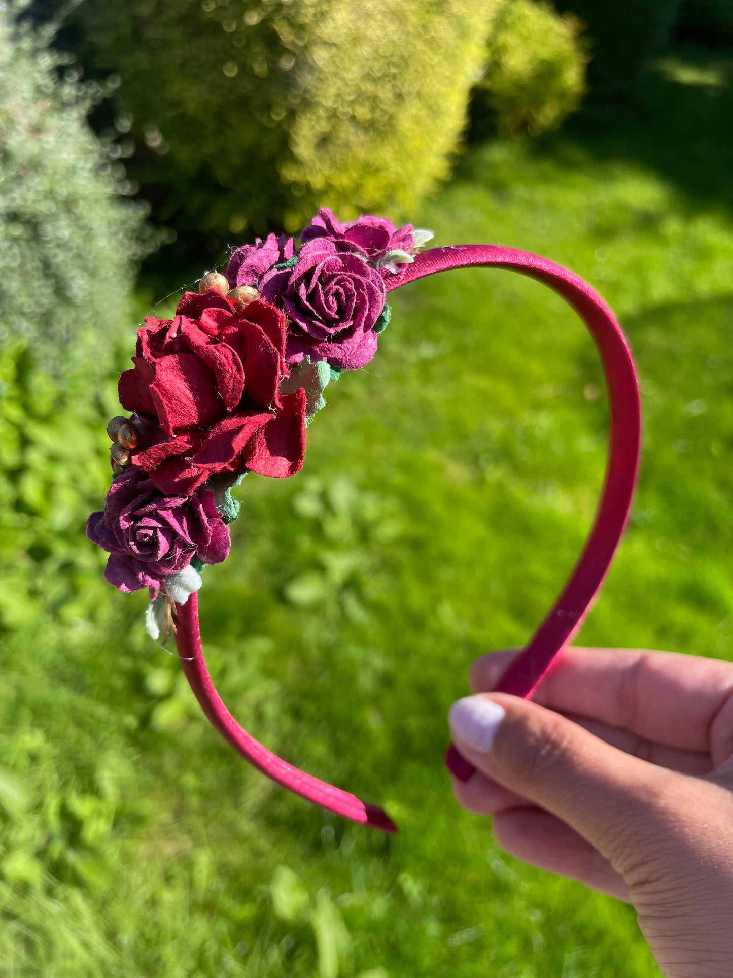 Burgundy Headband
