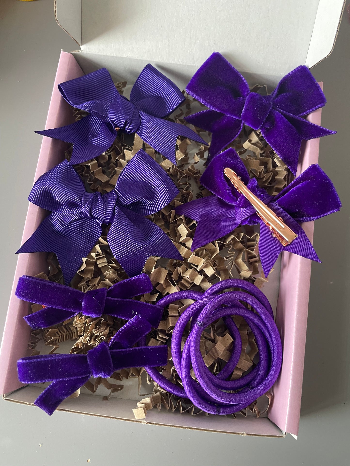 Purple School Bows