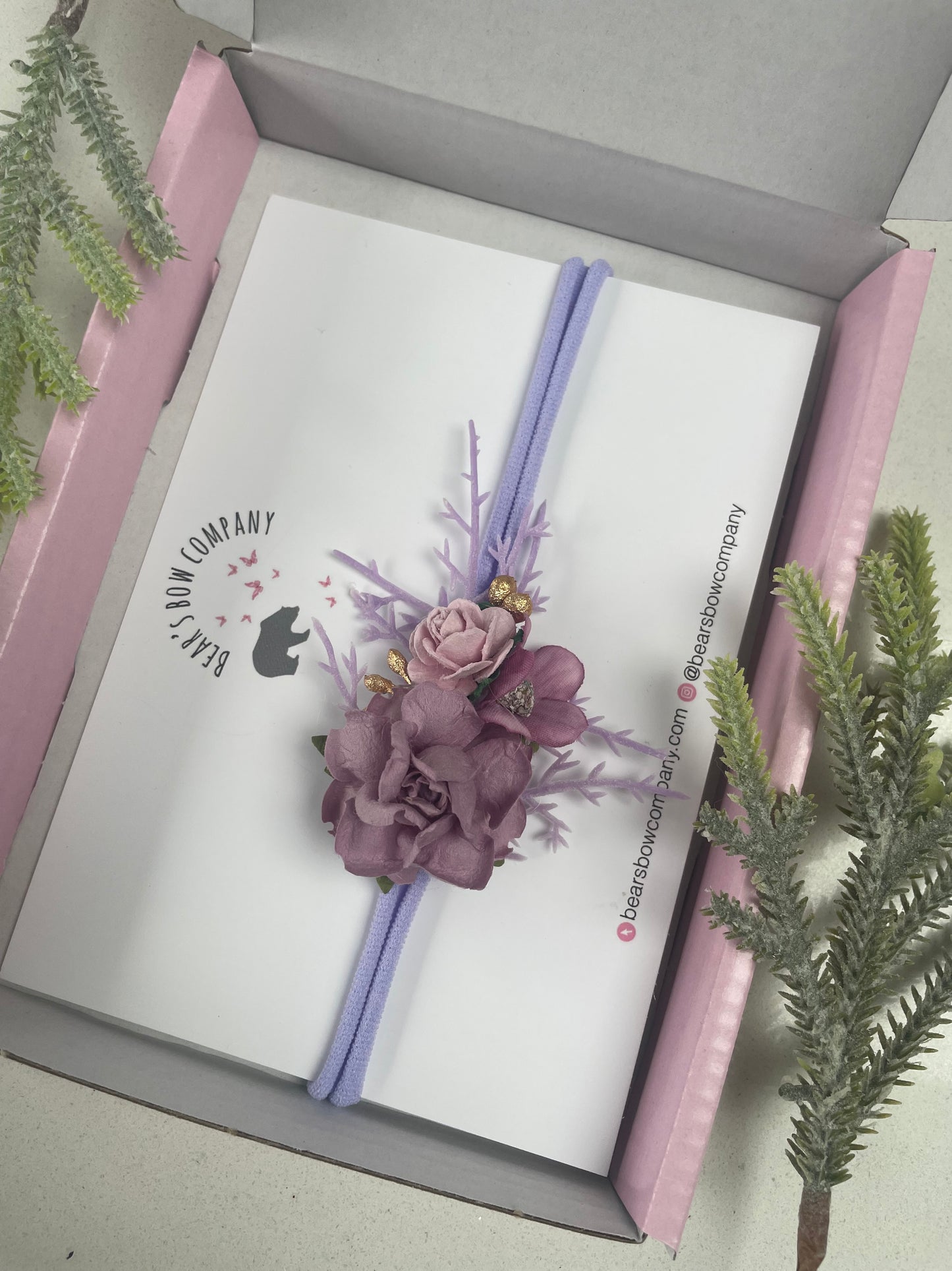 Lilac Flower Headband