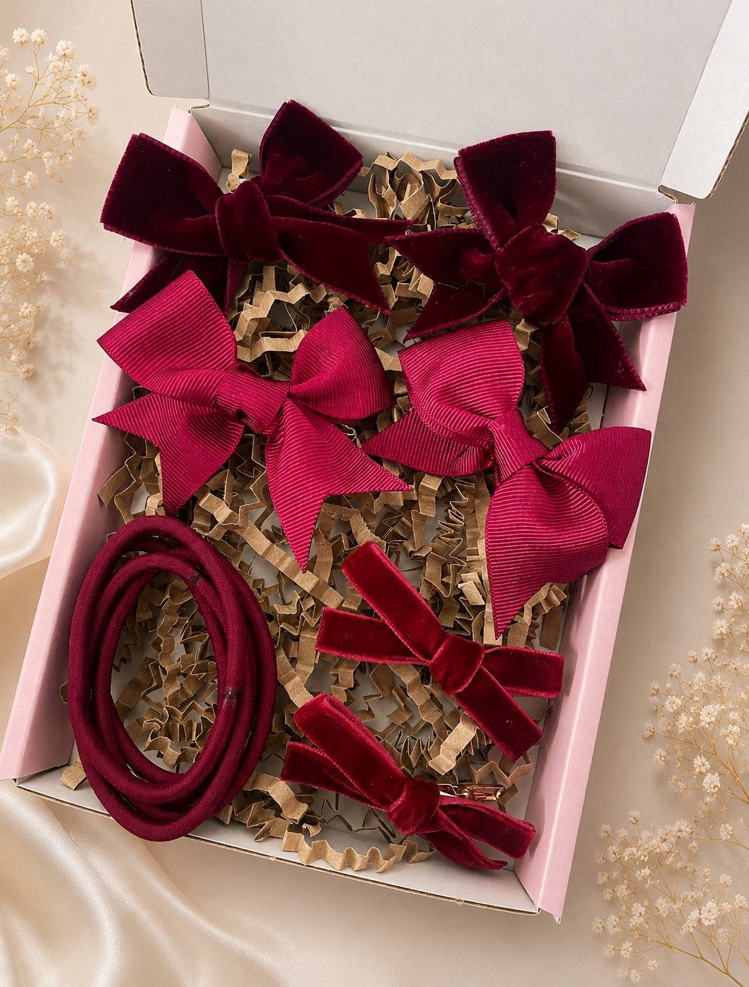 Burgundy School Bows