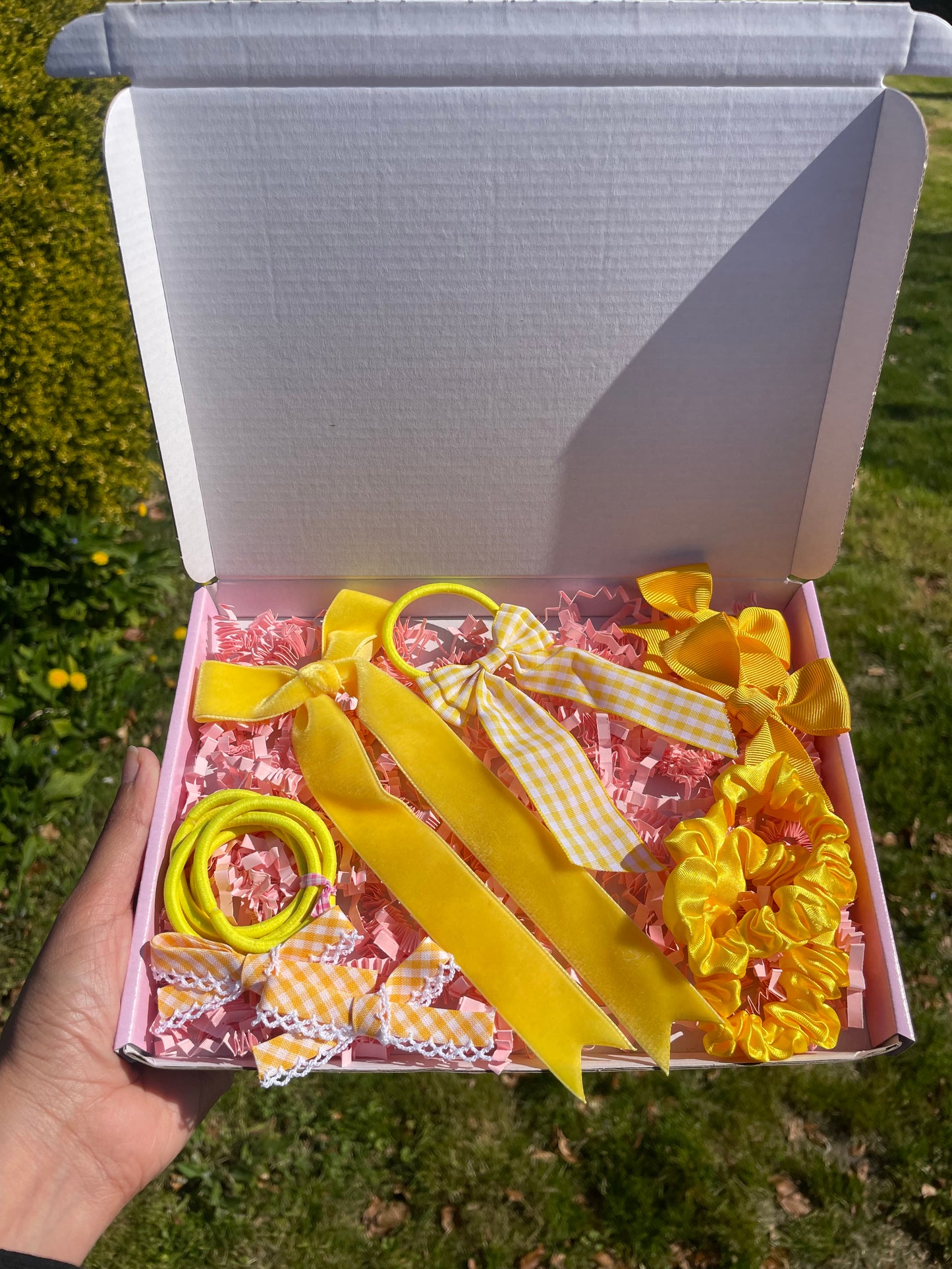 Yellow School Hair Bows