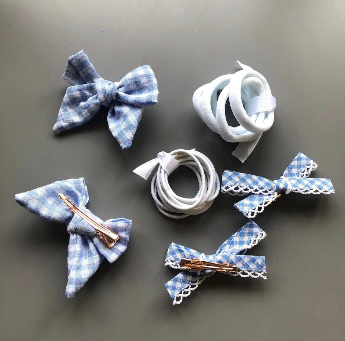 Baby Blue School Bows
