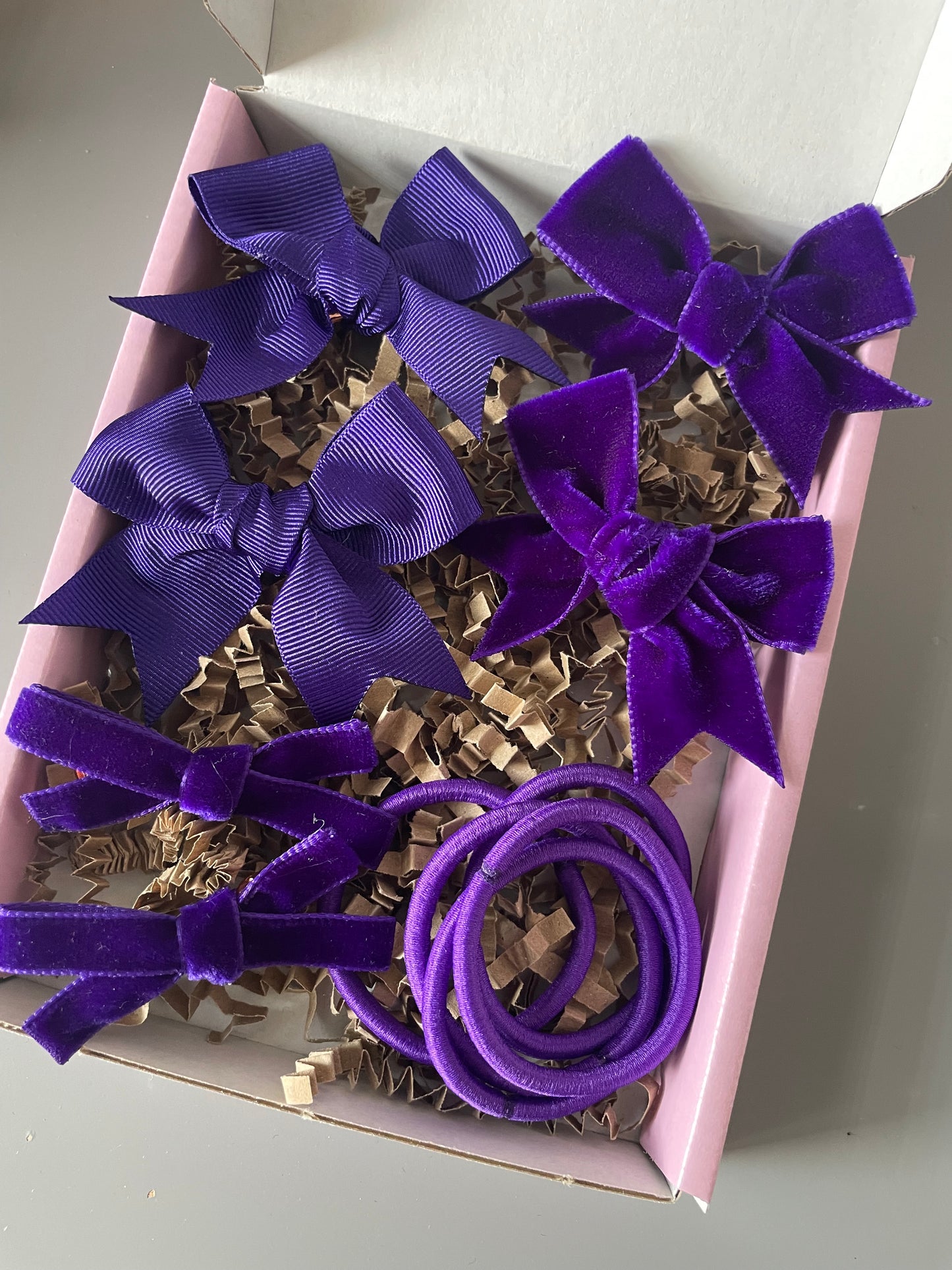 Purple School Bows