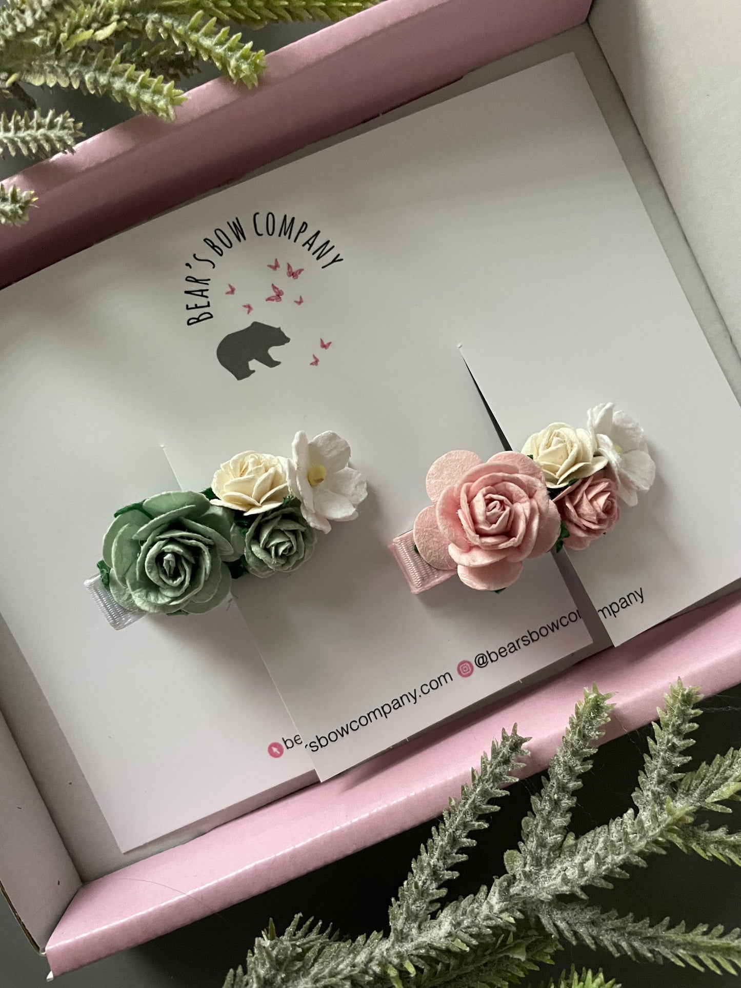 Floral Fringe Clips