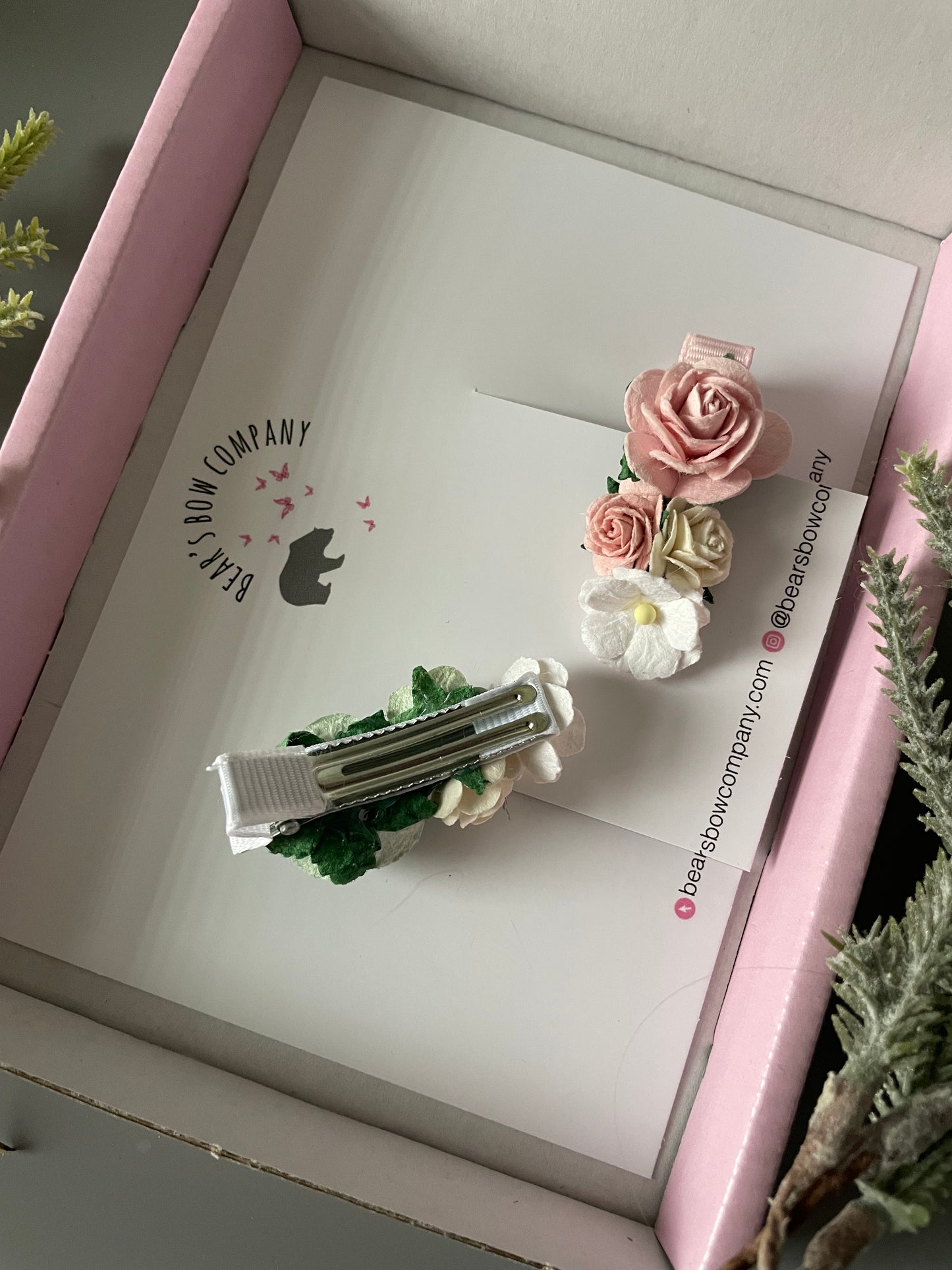 Floral Fringe Clips