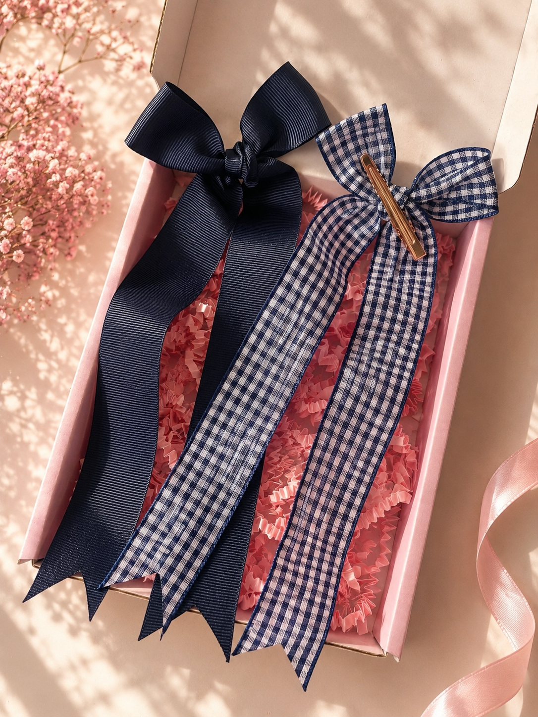Navy Longtail Bows