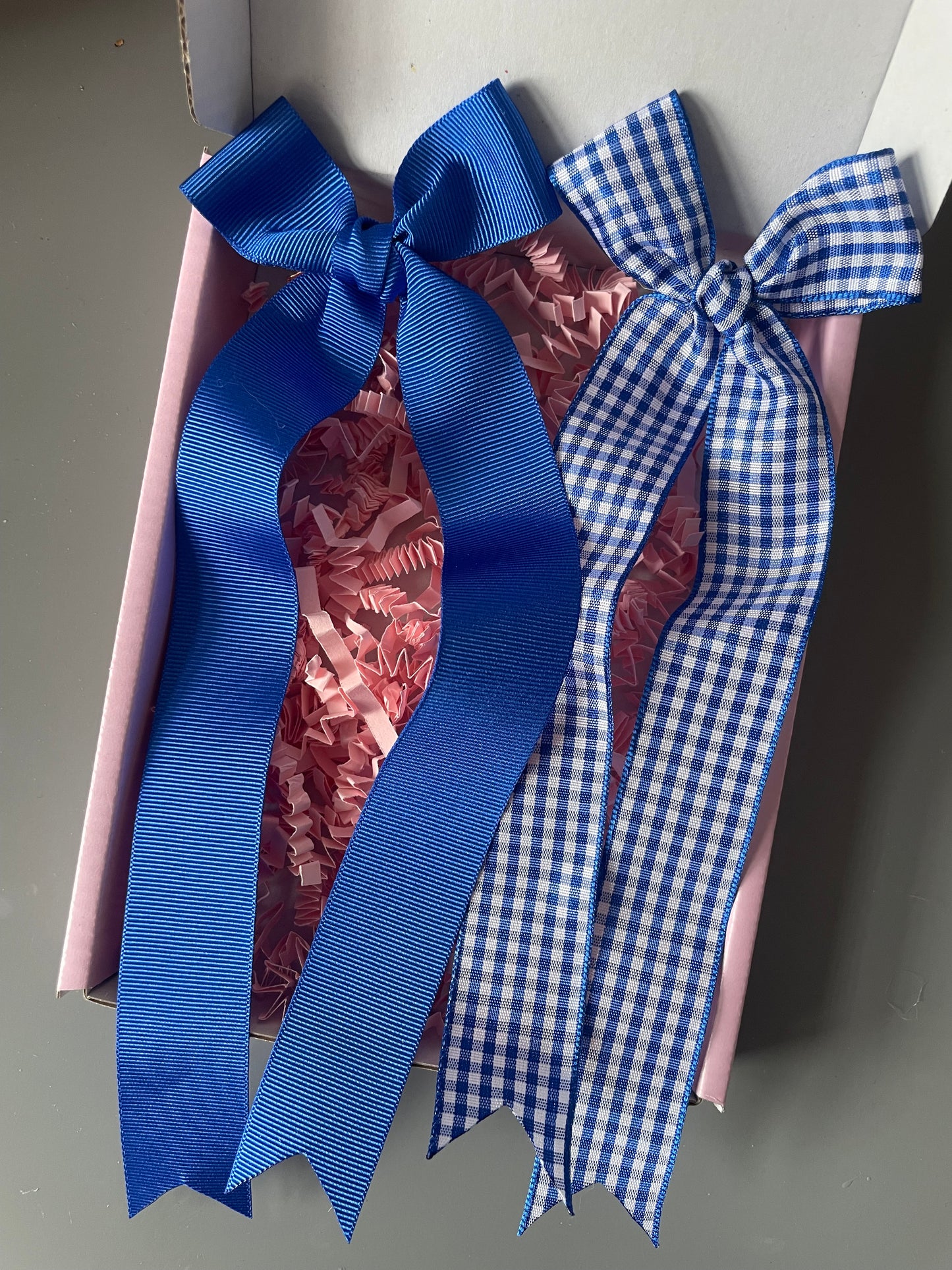 Royal Blue Longtail Bows