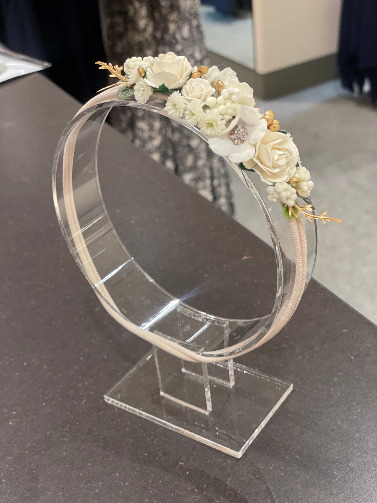 White Flower Headband