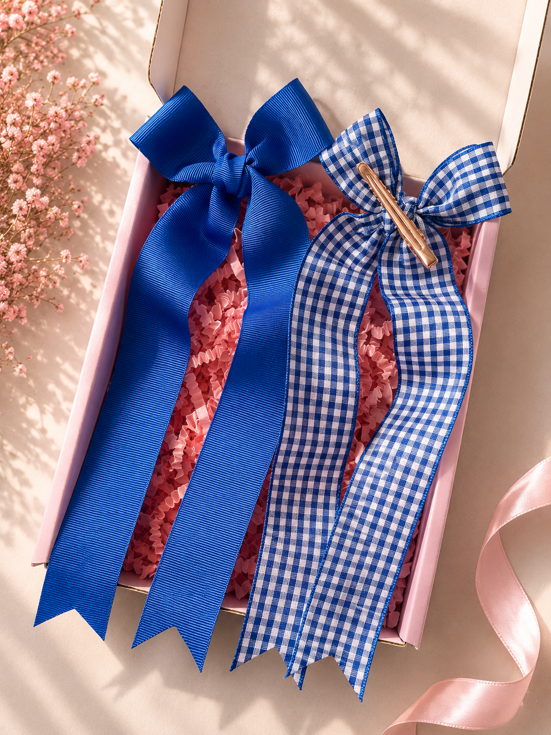 Royal Blue Longtail School Bows