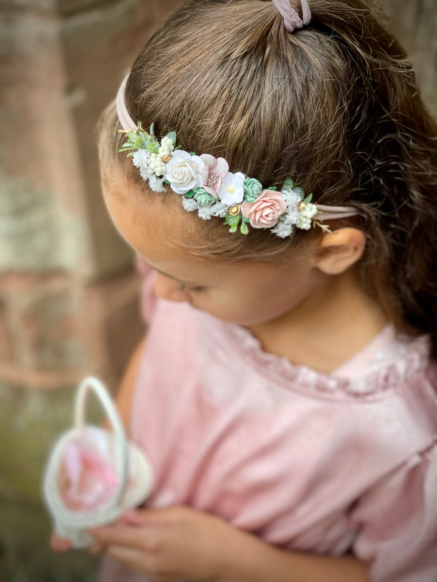 Lilac and Purple Flower Headband