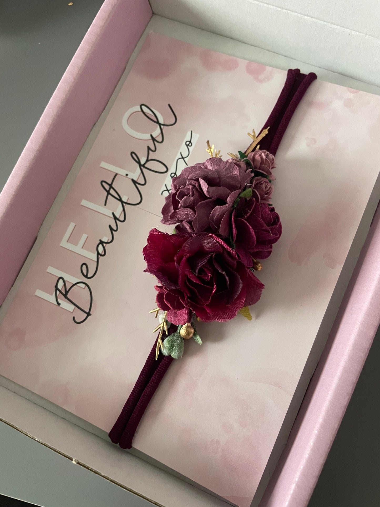 Purple Flower Headband