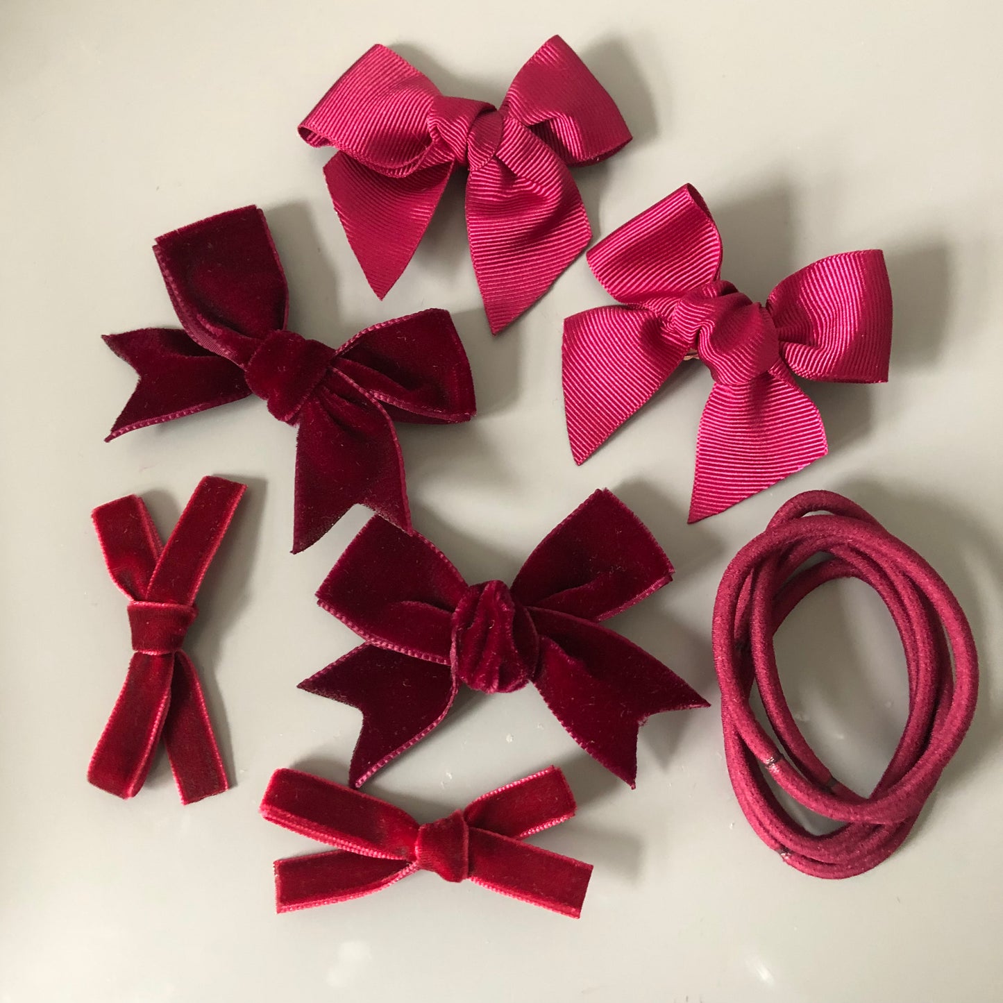 Burgundy School Bows