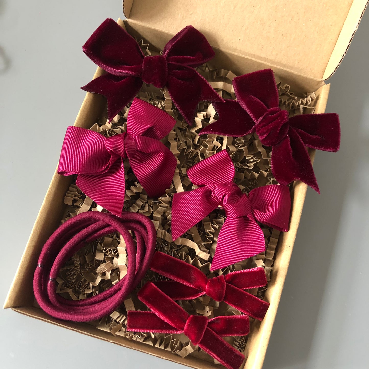 Burgundy School Bows