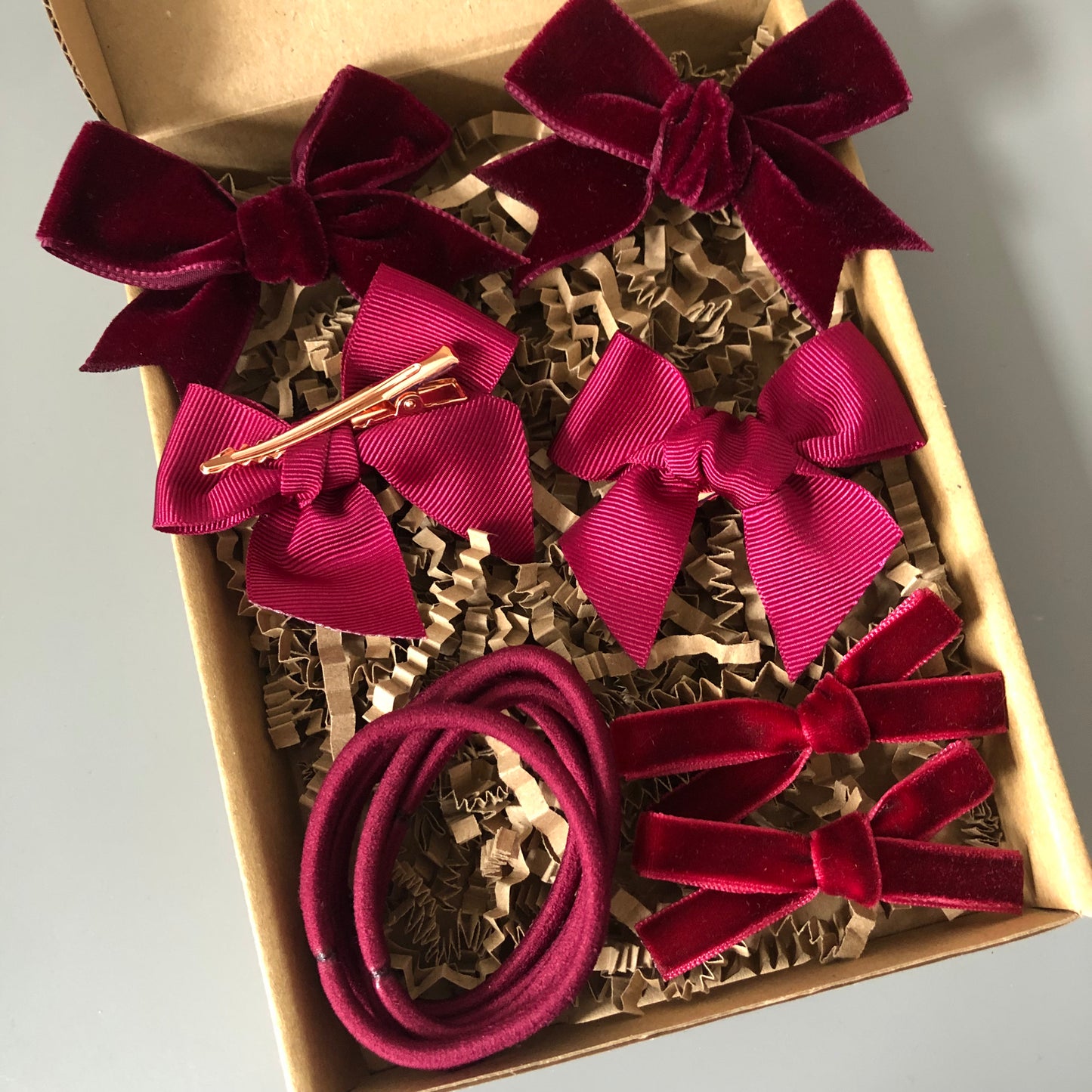Burgundy School Bows