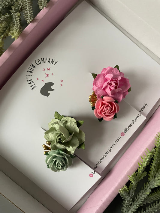 Floral Fringe Clips