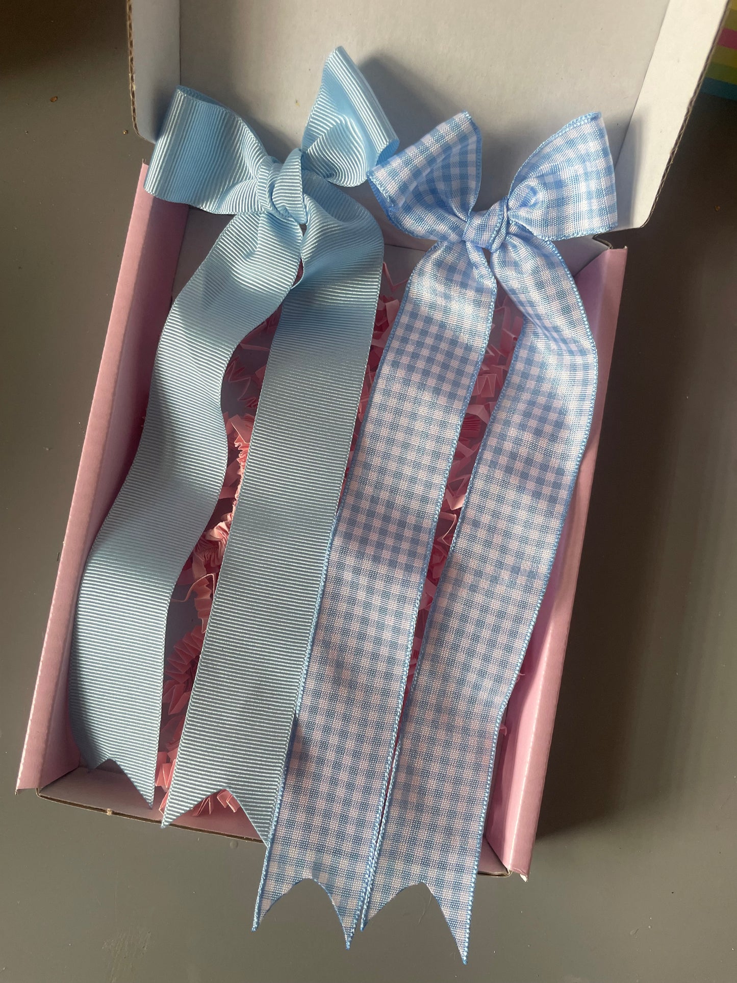 Light Blue Longtail Bows