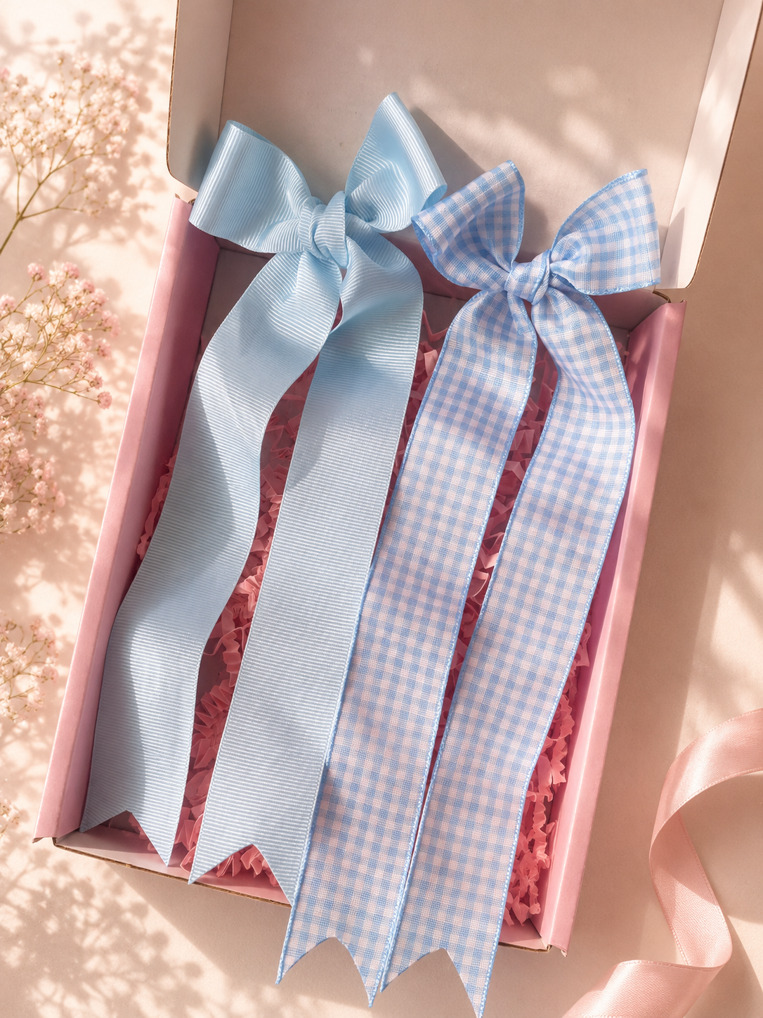 Light Blue Longtail Bows