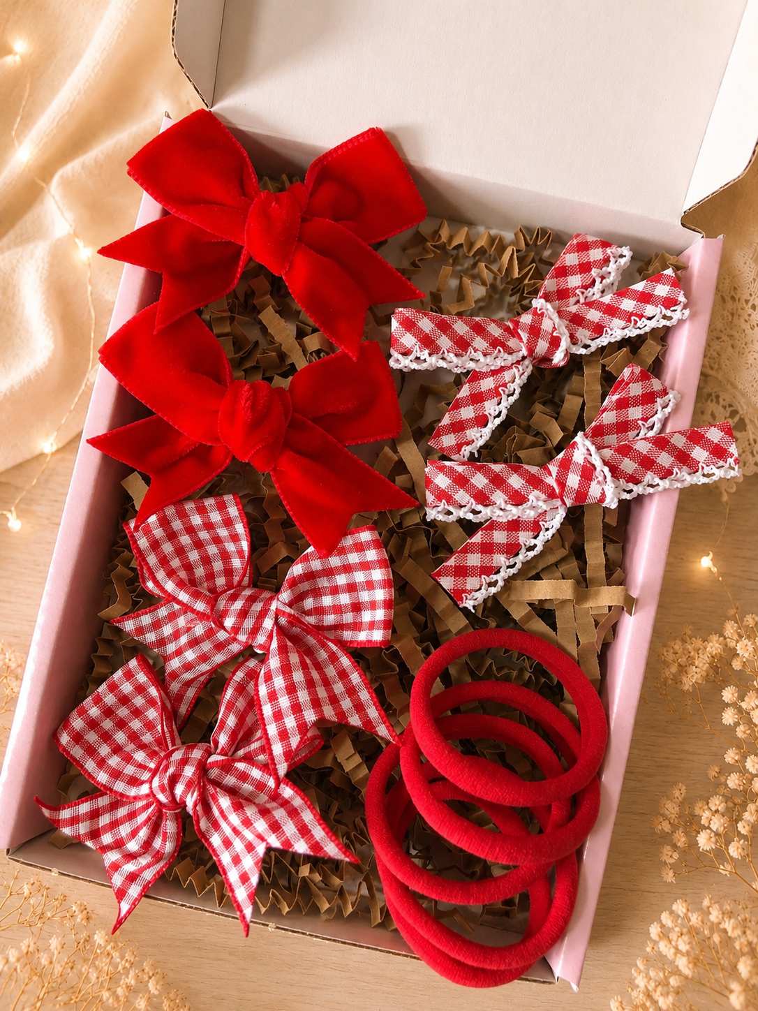 Red School Hair Bows
