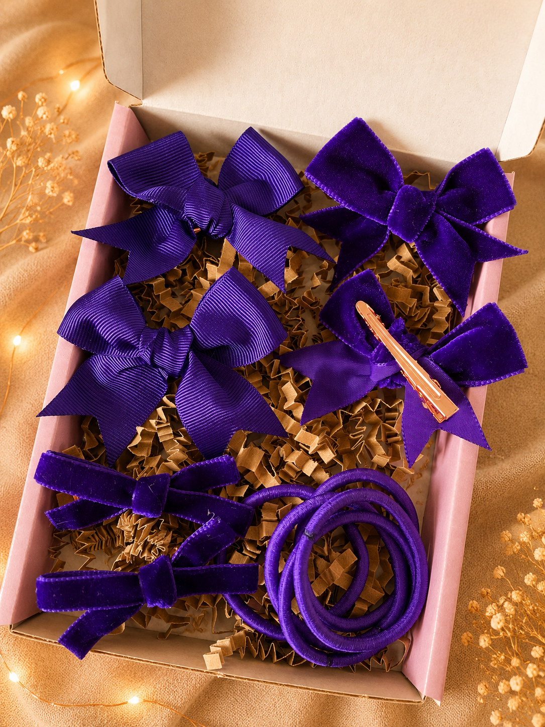 Purple School Bows