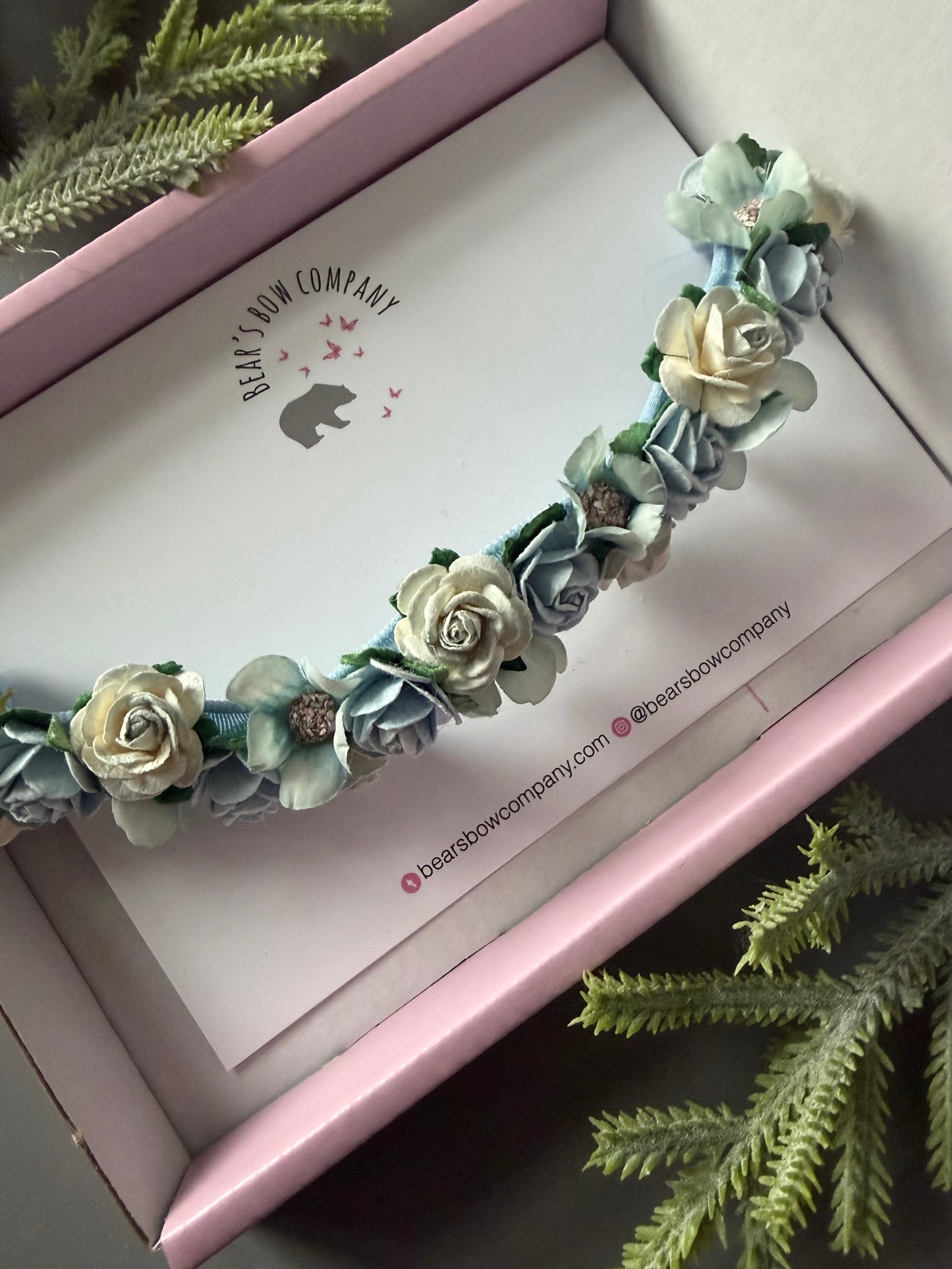 Blue Flower Headband