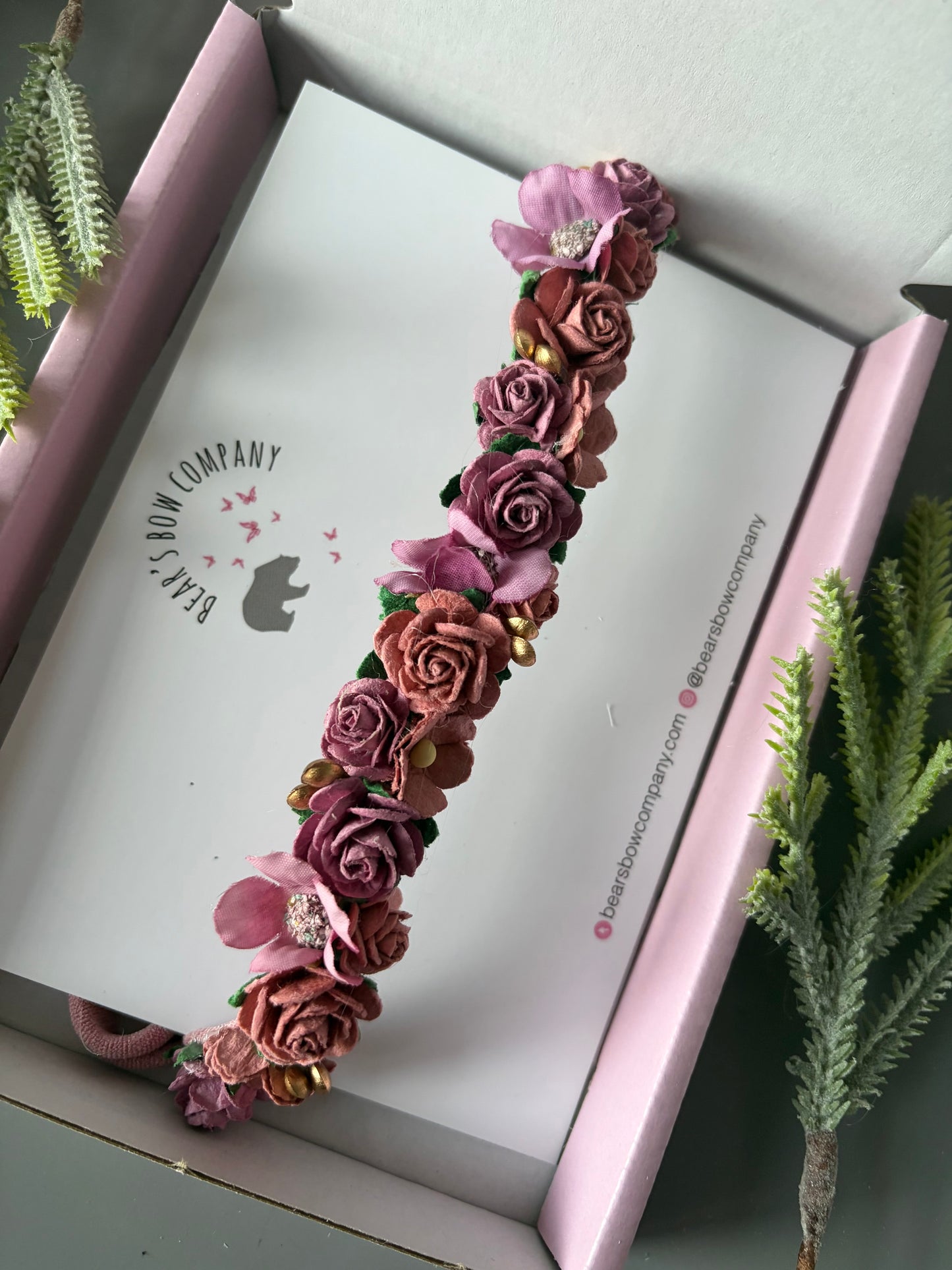 Purple Flower Headband