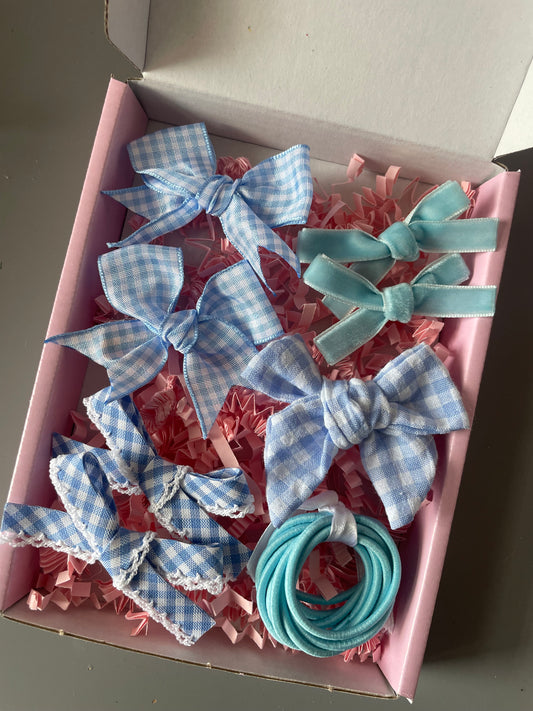 Blue School Bows