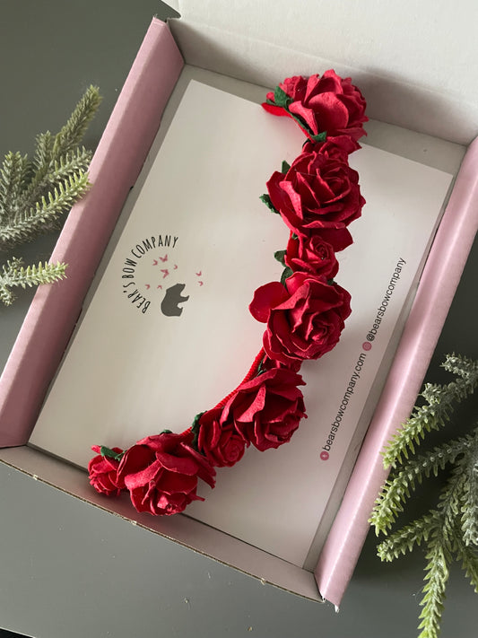 Red Flower Crown