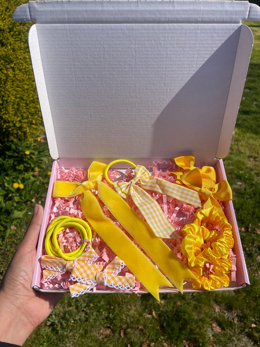 Yellow School Hair Bows