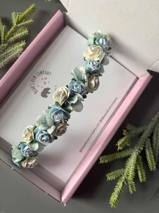 Blue Flower Headband