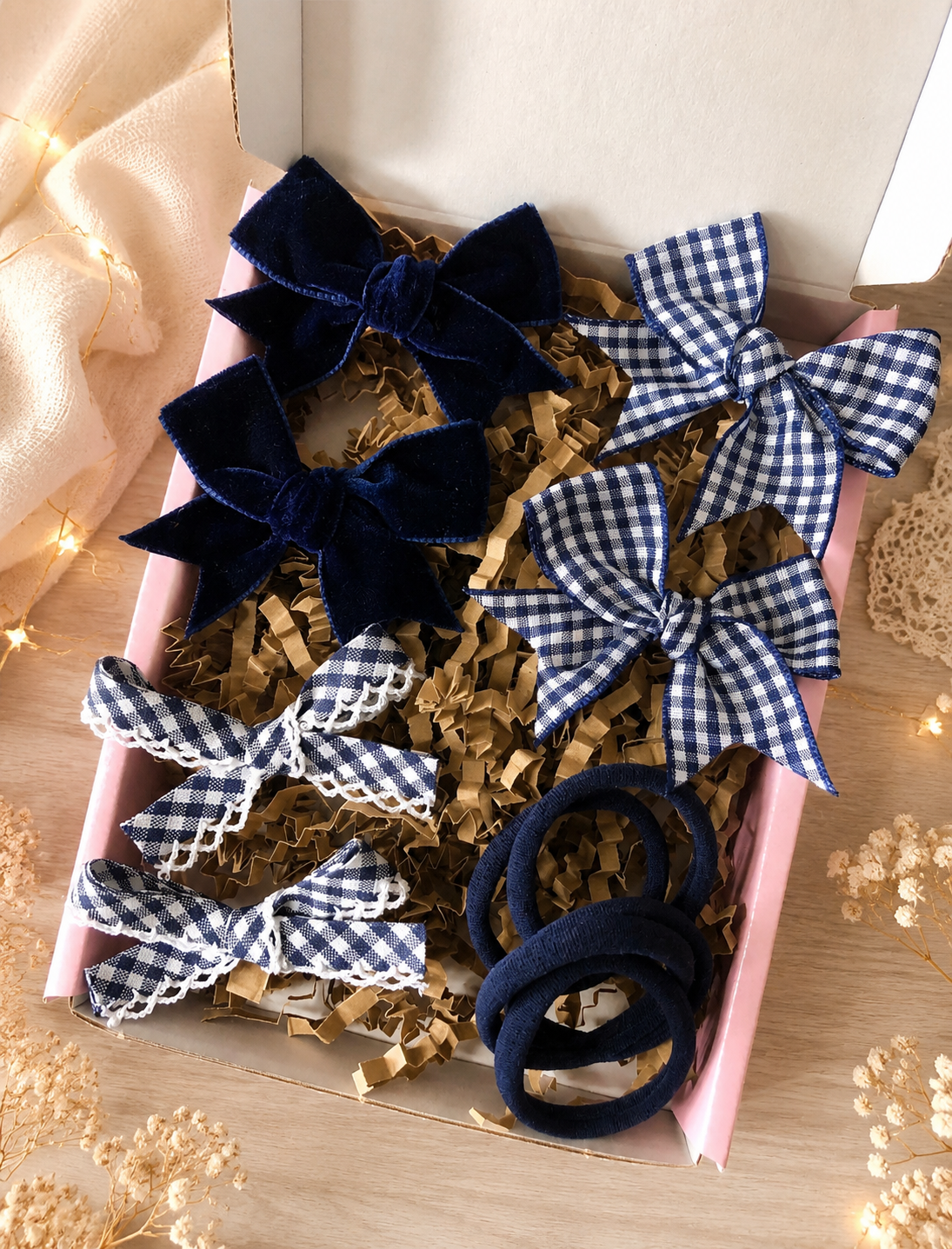 Navy School Hair Bows, Hair Bows for Girls, School Hair Accessories, Handmade Uk
