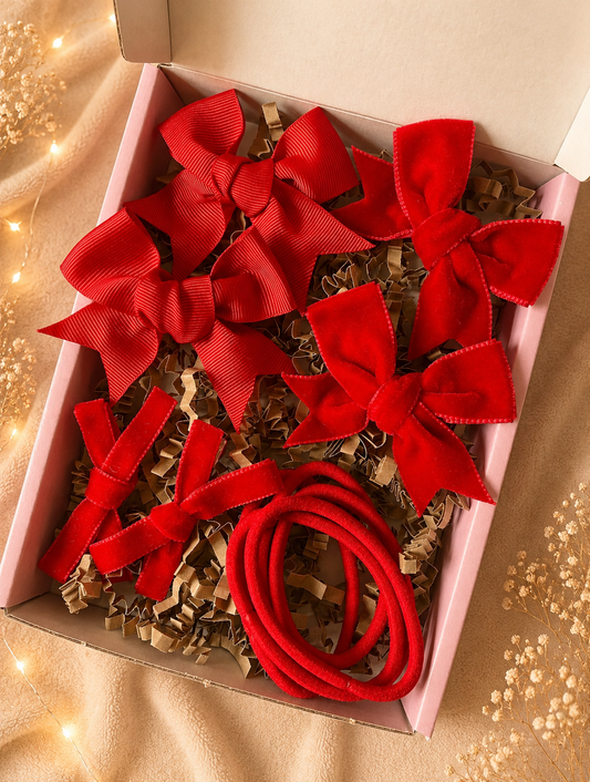 Red School Bows