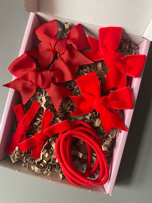Red School Bows