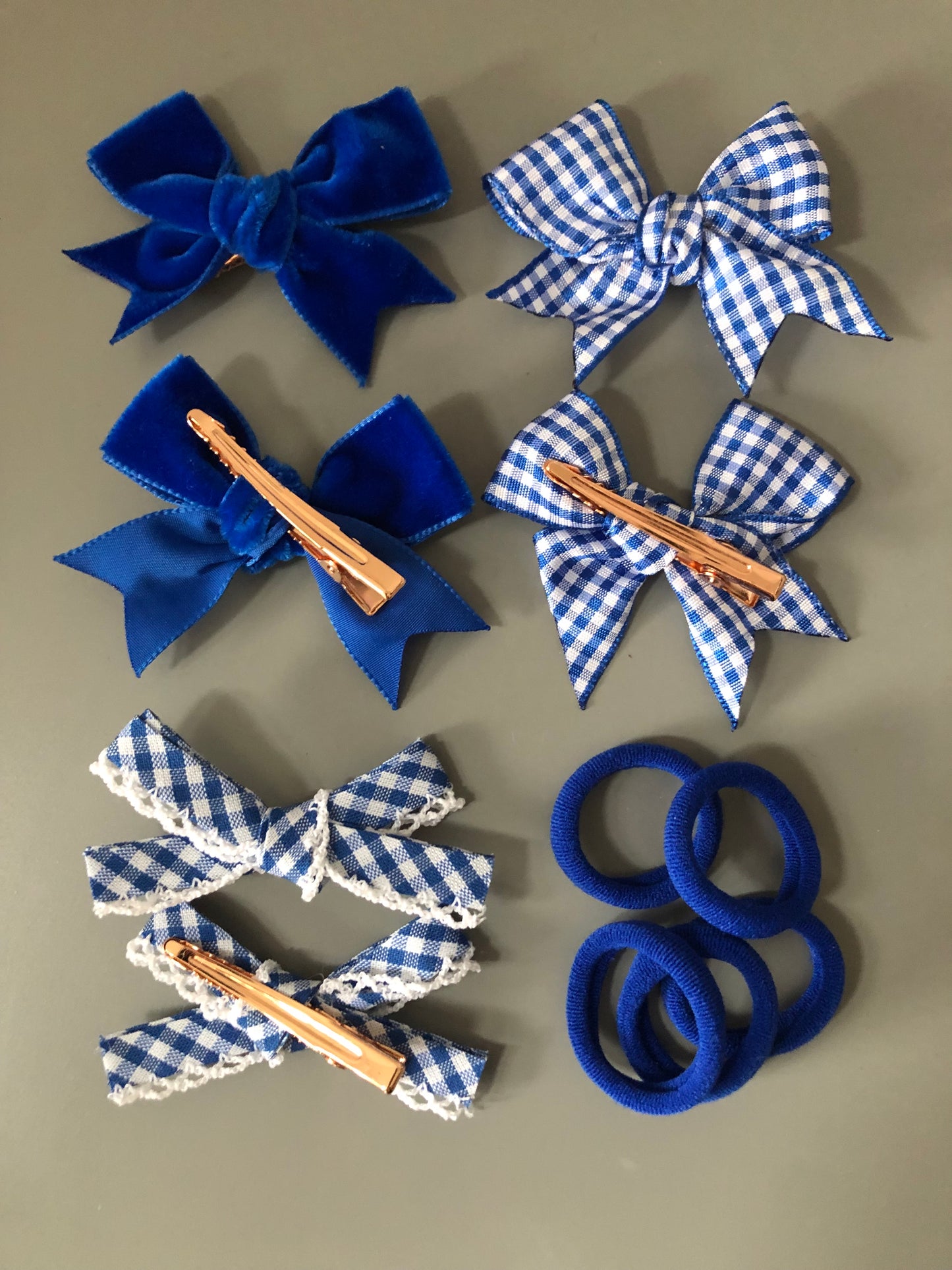 Royal Blue School Hair Bows, Hair Bows for Girls, School Hair Accessories, Handmade Uk, Back to School