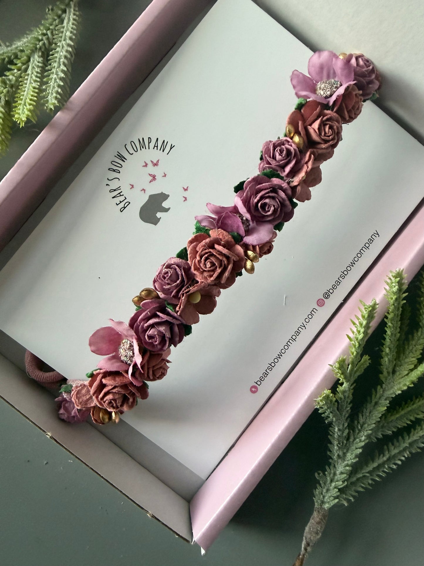 Purple Flower Headband