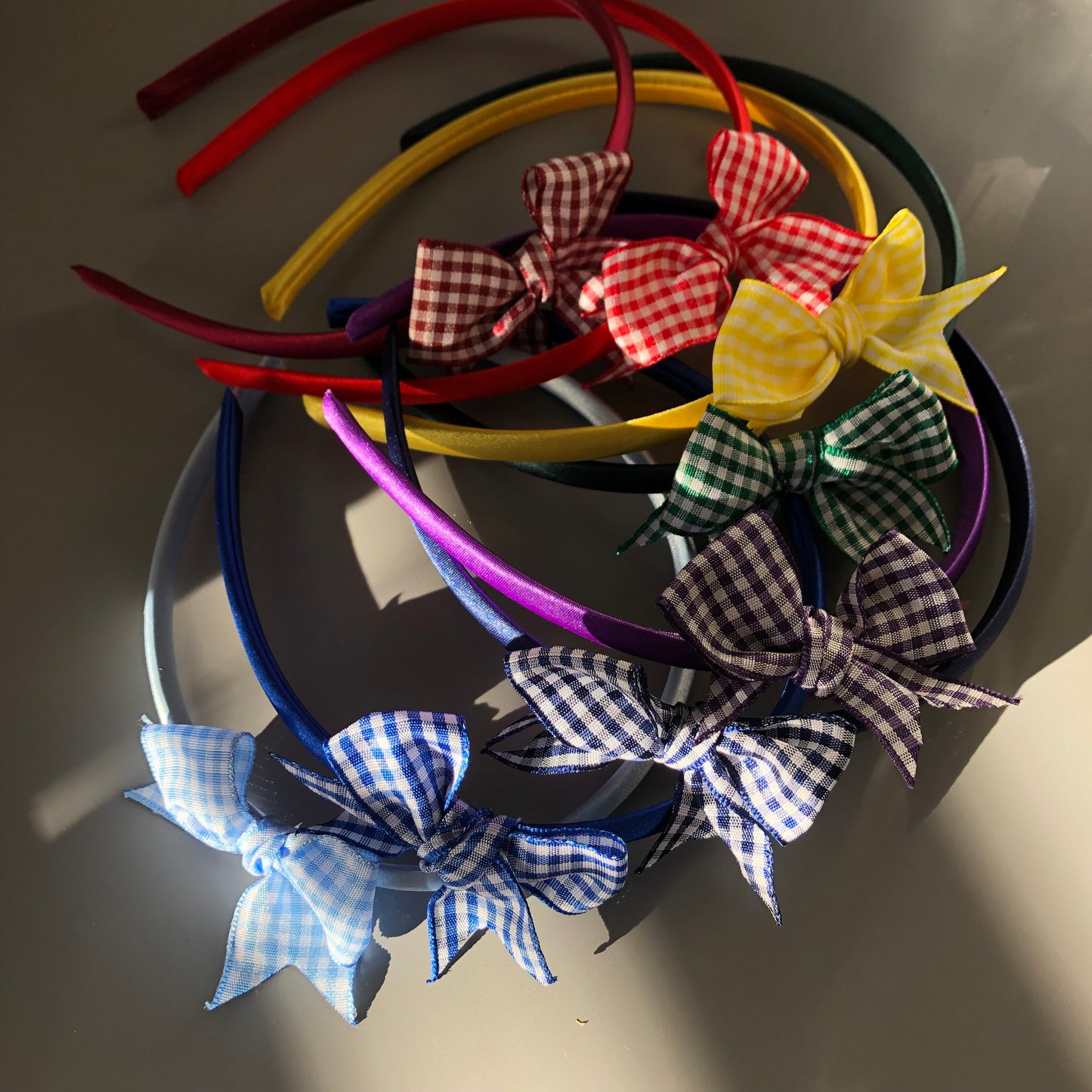 School Gingham Headband