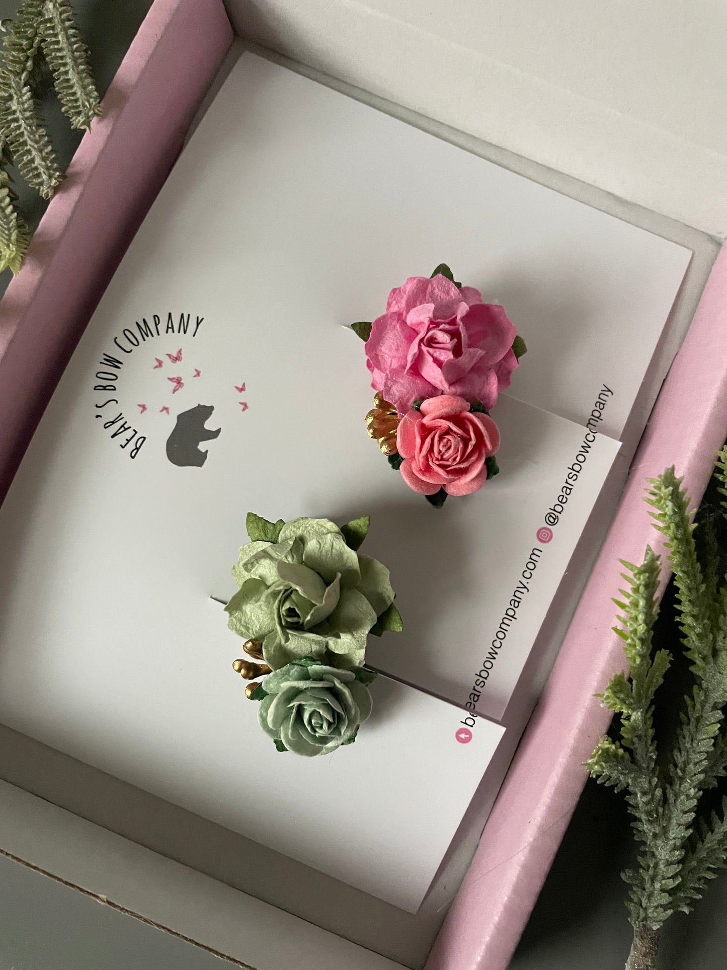 Floral Fringe Clips