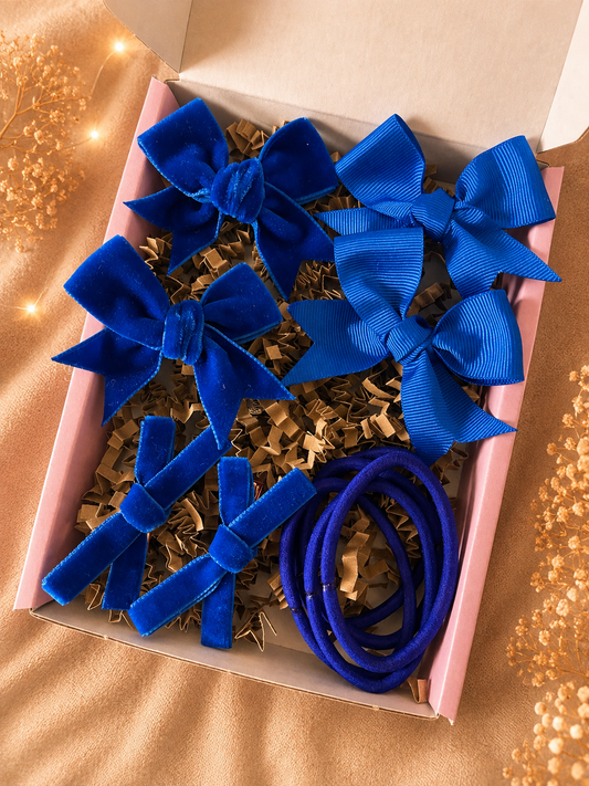 Royal Blue School Bows