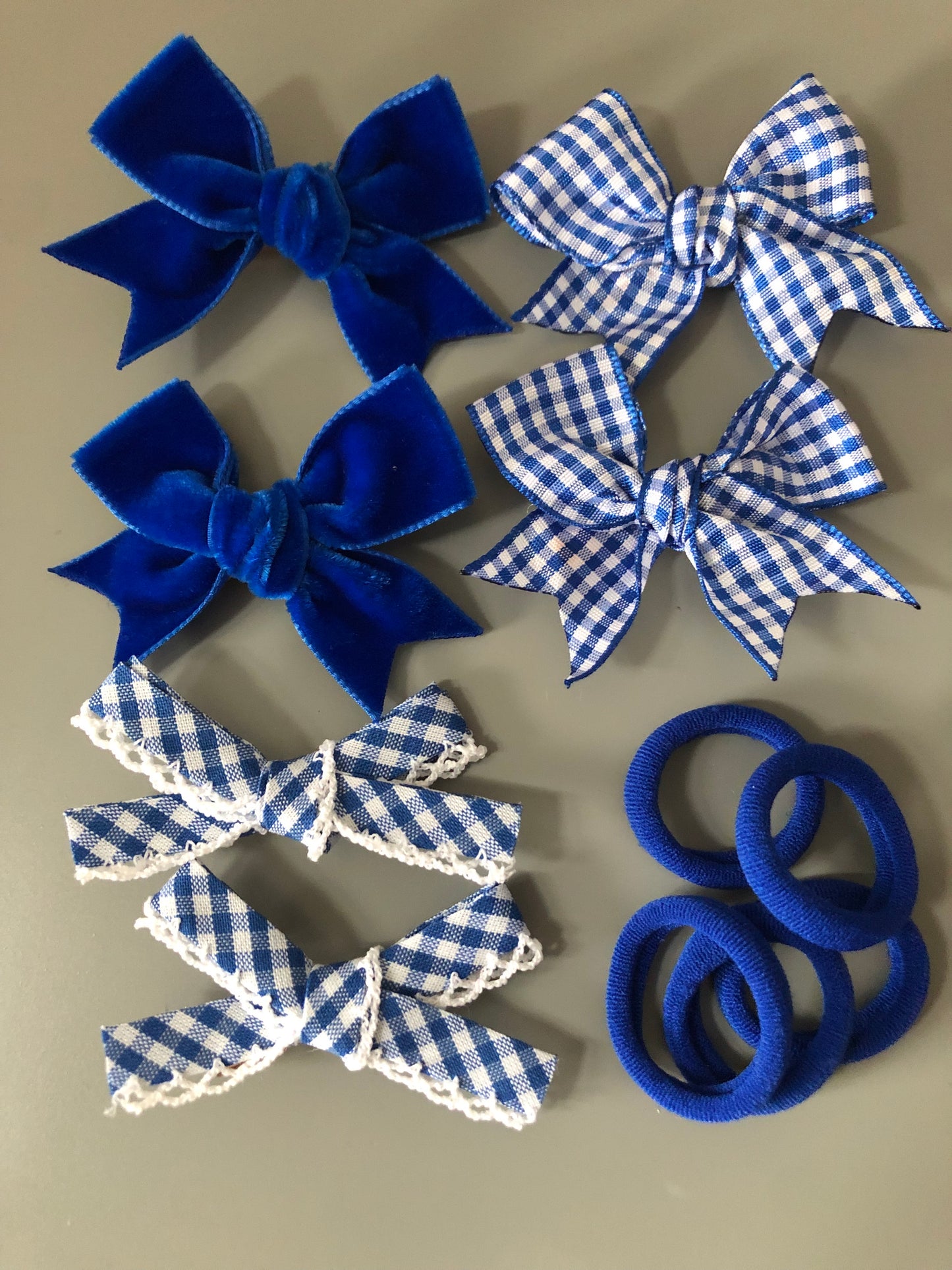 Royal Blue School Hair Bows, Hair Bows for Girls, School Hair Accessories, Handmade Uk, Back to School