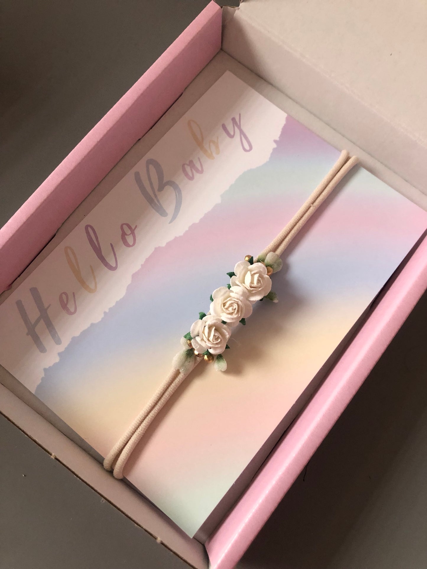 White Baby Headband