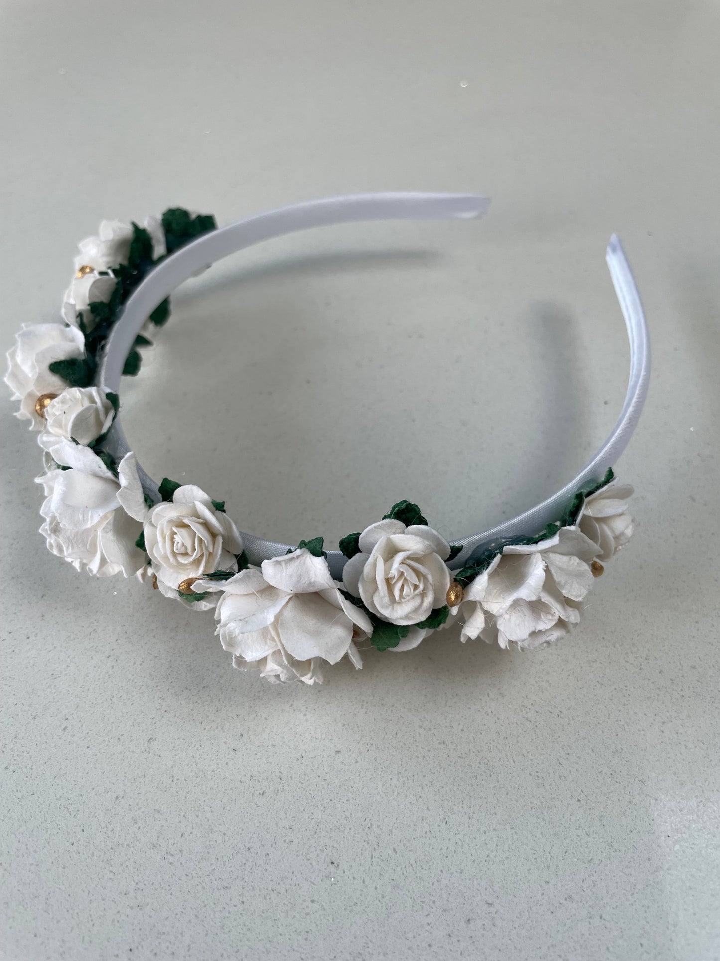 White Flower Headband