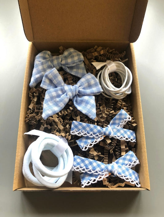 Baby Blue School Bows