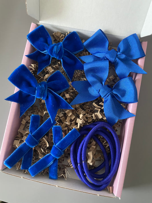 Royal Blue School Bows