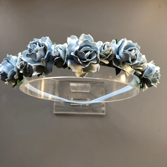 Blue Flower Crown, Baby Headbands, Hair Accessories for Weddings, Photography