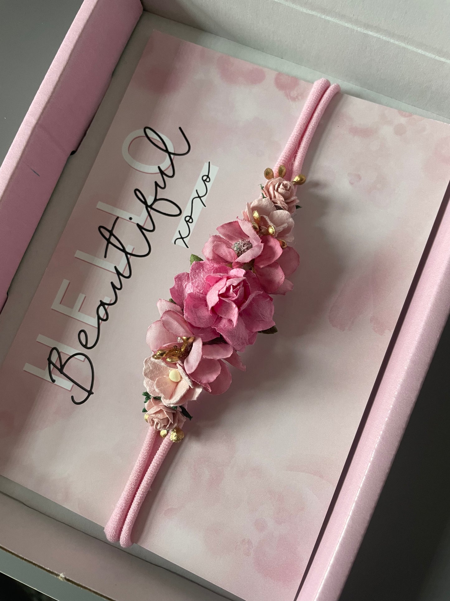 Baby Pink Flower Headband