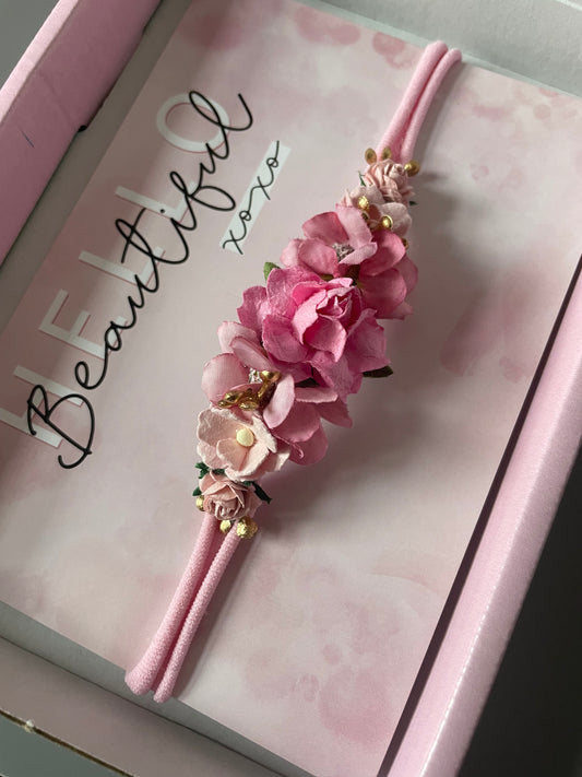 Baby Pink Flower Headband